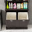 Two-Compartment Tilt-Out Dirty Laundry Basket Tall Bathroom Cabinet With 2 Adjustable Shelves, Space-Saving And Durable Design
