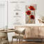 Coquelicots rouges sur taupe II-1352481764