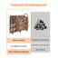 Support à bois de chauffage, supports de rangement robustes en bois de chauffage de 4 pi pour l'intérieur et l'extérieur, supports à bûches en métal pour le bois de chauffage, noir