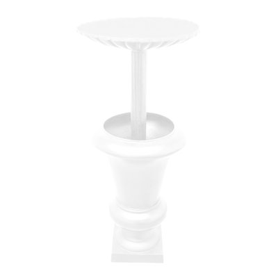 Pietra Metal Tiered Birdbath