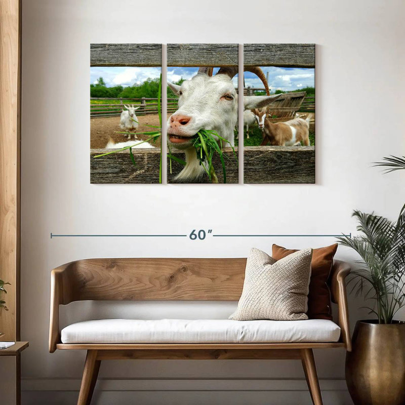 Brampt Euphoric Goat, 28" H x 45" W