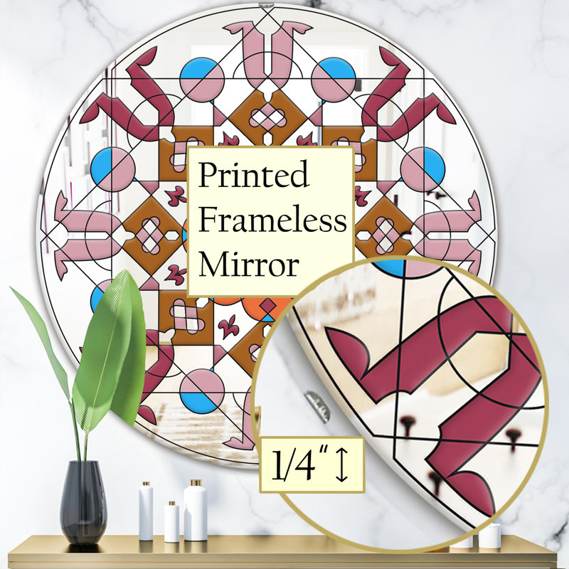 Miroir d'appoint mural Shades of Glass, H 23,6 po x l 23,6 po