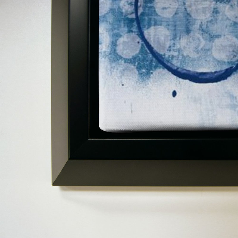 Eclipse II by Melissa Averinos - Graphic Art on Canvas, 24" H x 24" W, Black