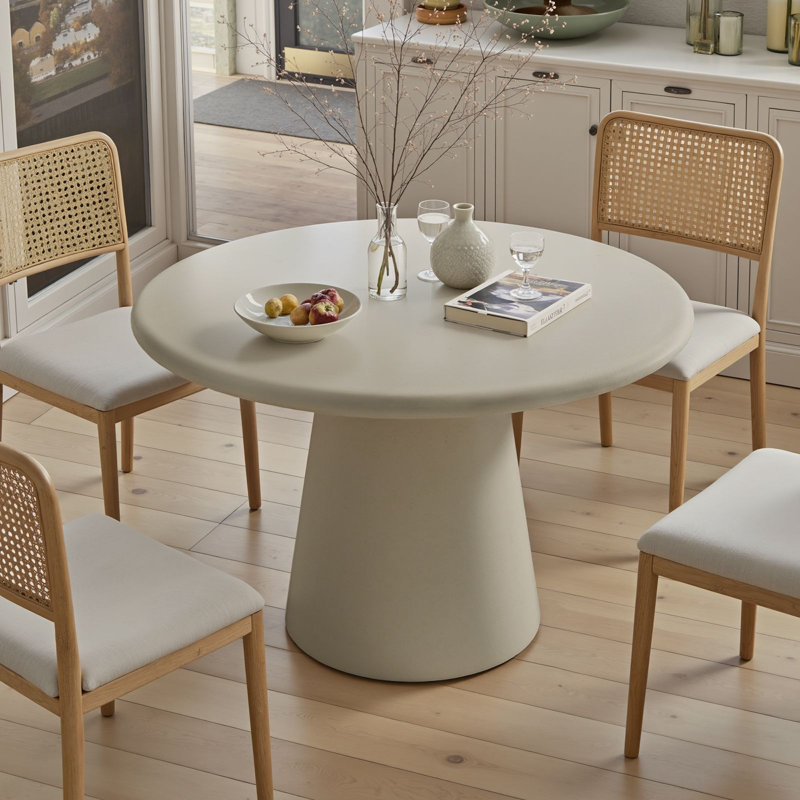 Table de salle à manger Maraca, Gris abricot