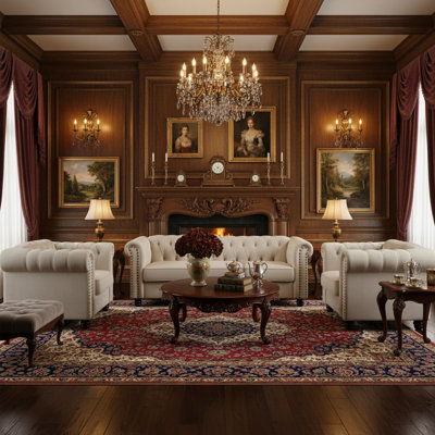 Perry 3 Pieces Chesterfield Living Room Set