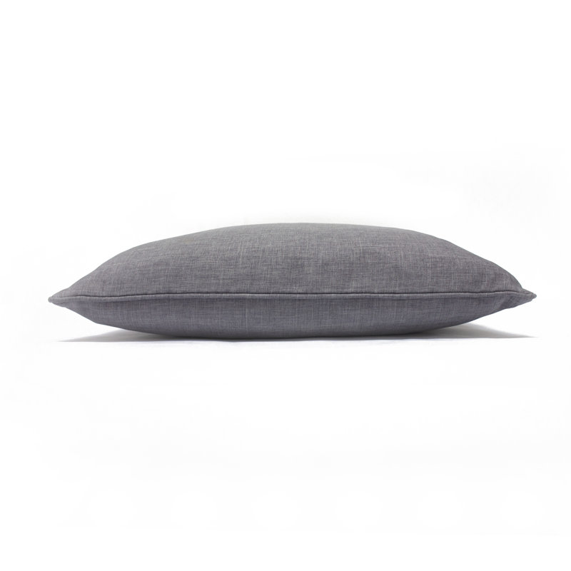 Square Throw Cushion, Feathers, Silver