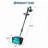 Cordless Snow Shovel, 20V 4.0Ah Battery Powered Electric Snow Blower, 13" Clearing Width, 16.5FT Throwing Distance, Lightweight 13lbs Portable Snow Thrower for Driveway Walkway Step-137457973