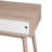 Entryway Table With 2 White Sliding Doors, Console Table With Storage Space And Wood Legs,Sofa Table Behind Couch For Hallway, Living Room, Natural Colour