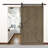 British Brace Knotty Barn Door with Sliding Door Hardware Kit/Double -Sided Door Handle/Solid Wood/Double Surfaces/Simple Assembly is Required-89473589-80871097