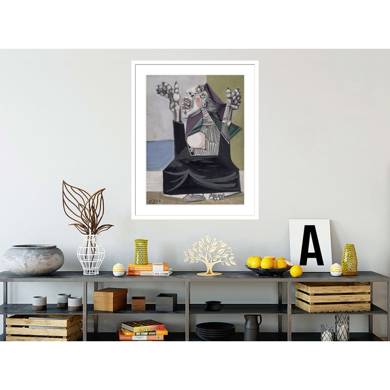 La suppliante par Pablo Picasso - estampe numérique encadrée, H 41,5 po x l 33,21 po