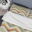 Ensemble de housse de couette Beige Green Chevron Print I - Modern-109155169