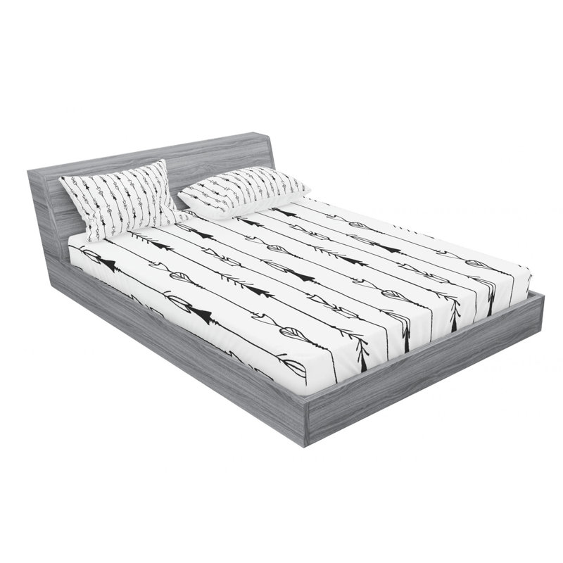 Microfiber Sheet Set, Queen Sheet Set with Fitted Sheet