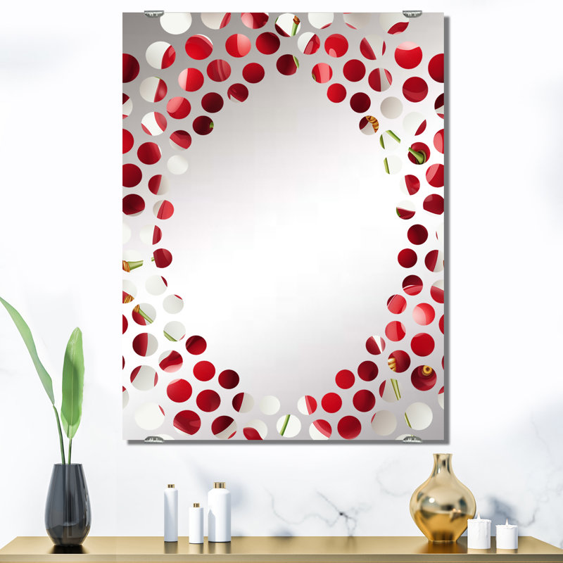 Alcocer - Miroir mural cerise MIR141432, 40 po x 30 po