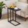 Auxter C Shaped End Table TV Tray Set
