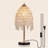19" Elegant Crystal Table Lamp – Vintage Waterfall Design With Teardrop Grape Crystal Bead String Shades And Marble Textured Base For Living Room, Bedroom, Or Office (bulb Not Included) 