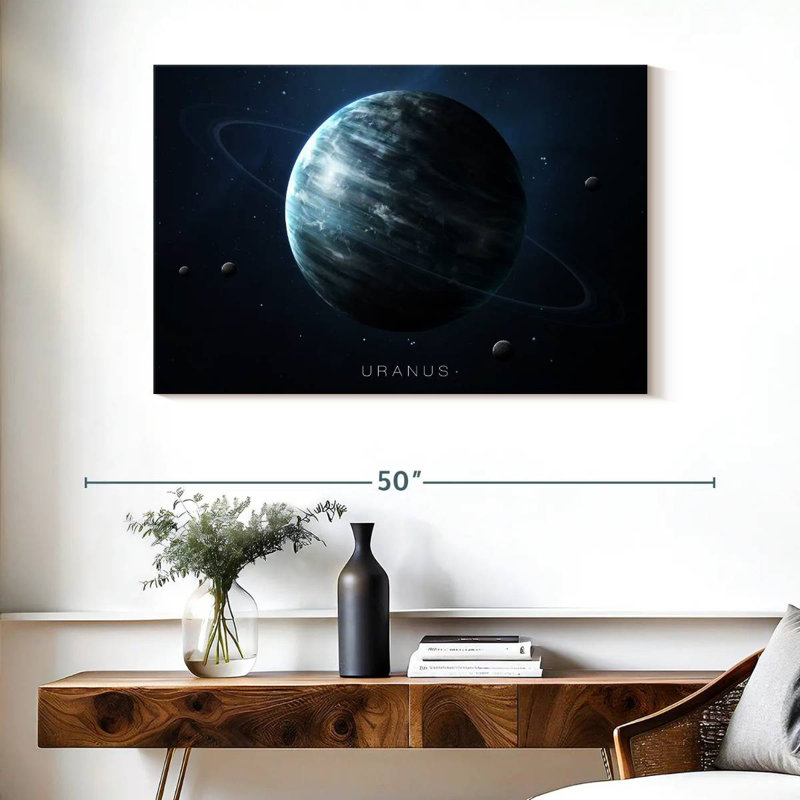Oberle Planet Uranus, 26" H x 39" W