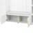 4-in-1 Hall Tree with Padded Bench, 4 Hooks, and Adjustable Storage Shelves-129389705