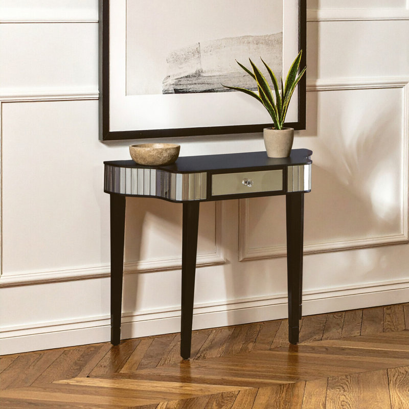 Riya 92cm Solid Wood Top Console Table