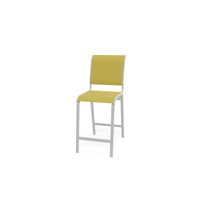 Tabouret de bar 26 po Holna, Neige texturée, Jaune 43D