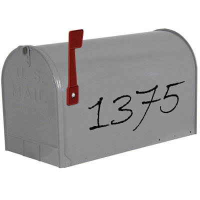 4 po numéro de maison autocollant