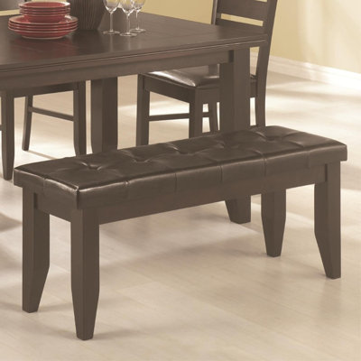 Sirois Faux Leather Upholstered Bench