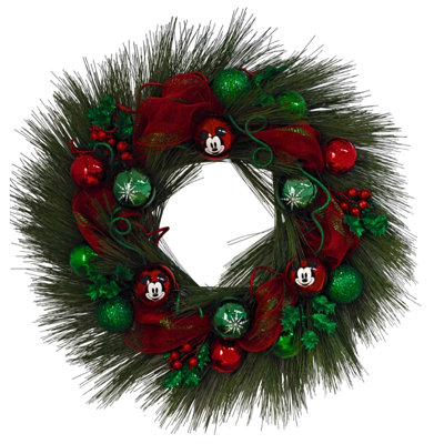 Guirlande de Noël pré-éclairée 26 po avec 45 lumières DEL Disney Mickey Mouse
