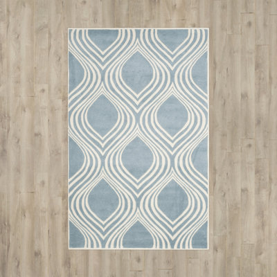 Deedie Hand Tufted Wool Geometric Rug