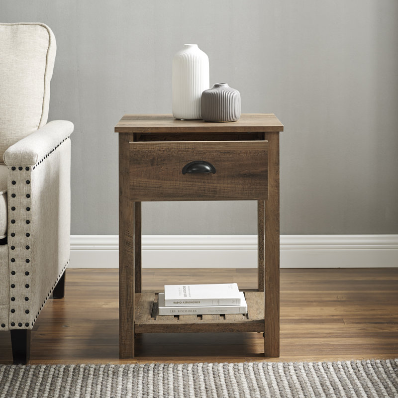 End Table, Barnwood