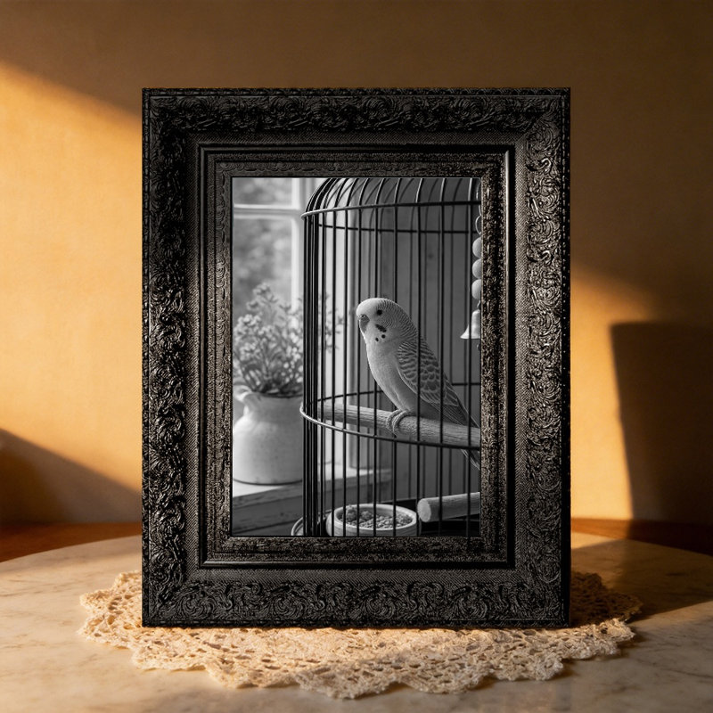 Cadre photo 3 pièces 5 "x 7" noir pour décoration de manteau de cheminée, Black, 3, 5" W x 7" H
