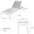 Outdoor beach courtyard leisure recliner