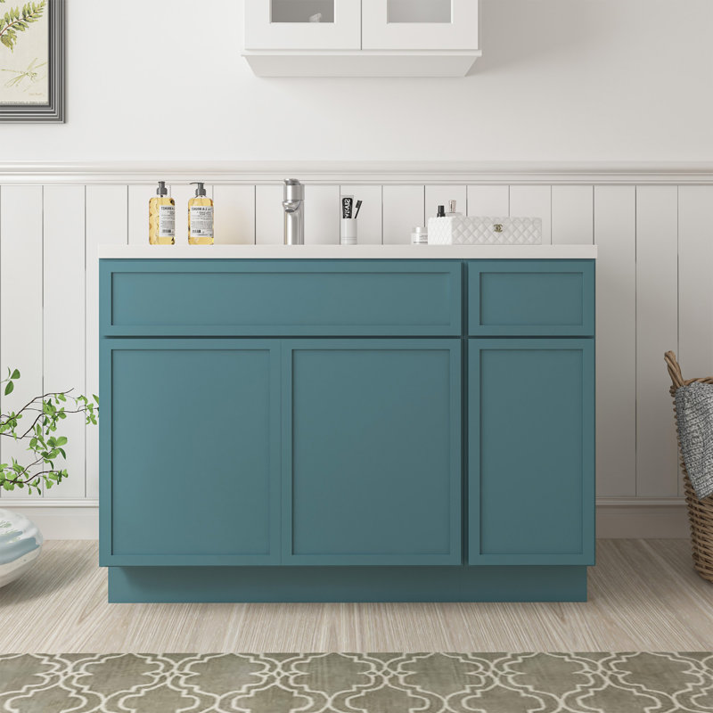 45'' Single Bathroom Vanity Base Only, Teal