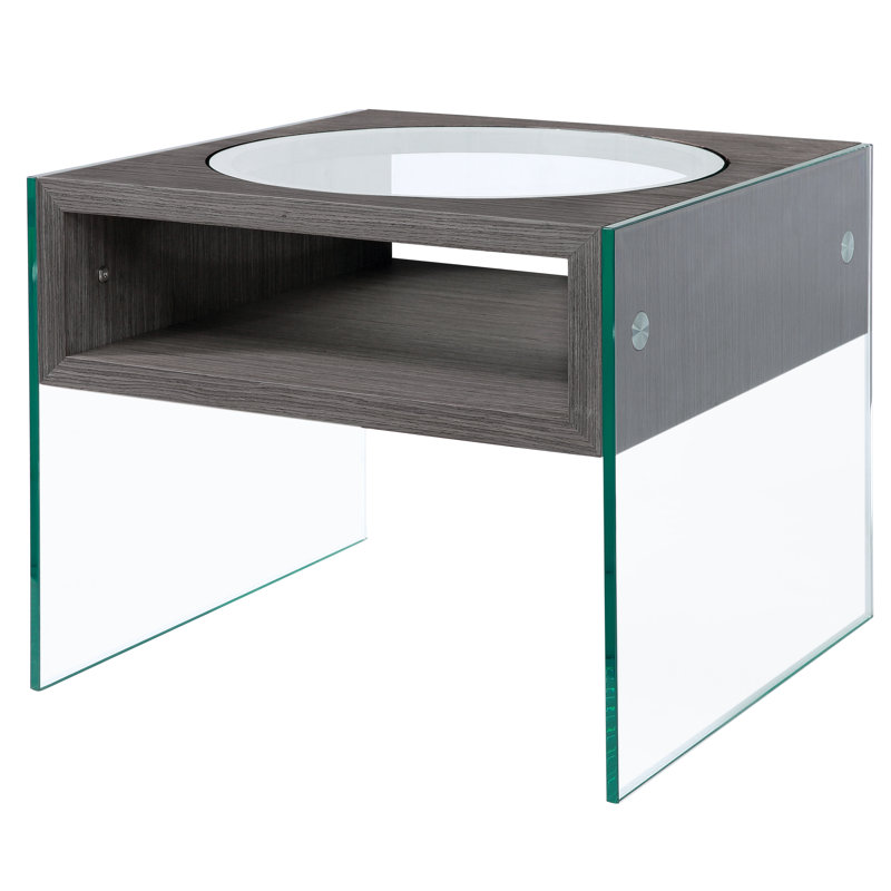 Las Ventanas End Table, Gray