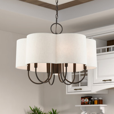 7 - Light Dimmable Geometric Chandelier