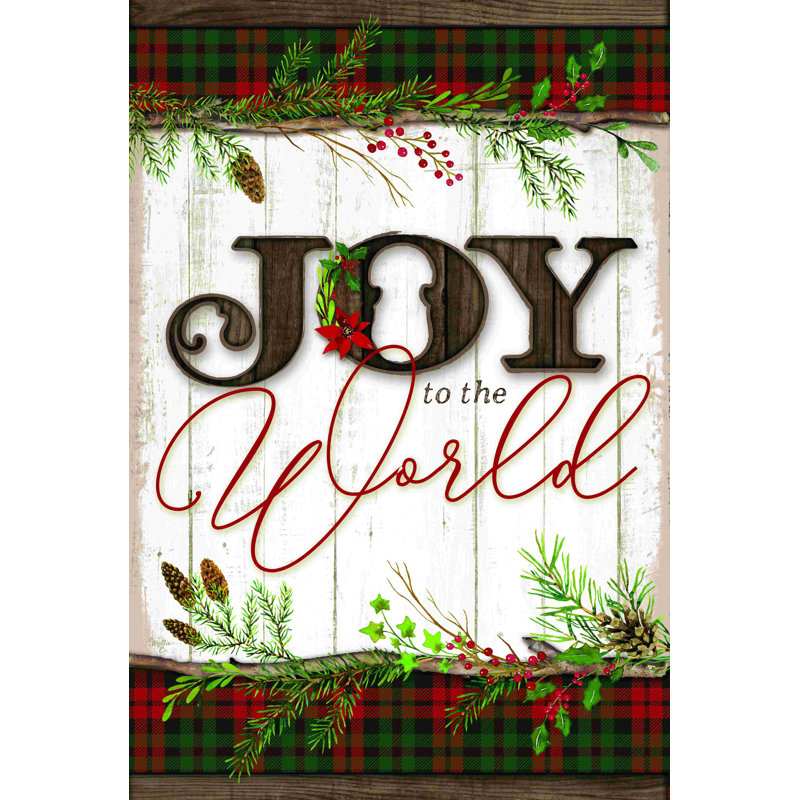 «Joy to the World» par Mollie B. - Impression sur toile tendue, H 18 po x l 12 po