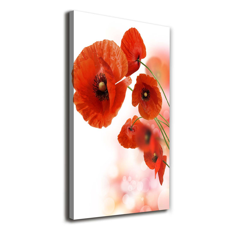 Poppy Field - Wrapped Canvas Print