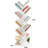 9 Tier Geometric Tree Bookshelf Storage Bookcase-403875653