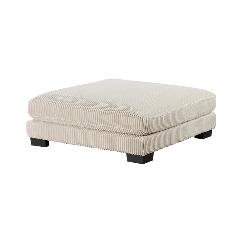 Ensemble de meubles modulaires en tissu de velours côtelé beige 1pc