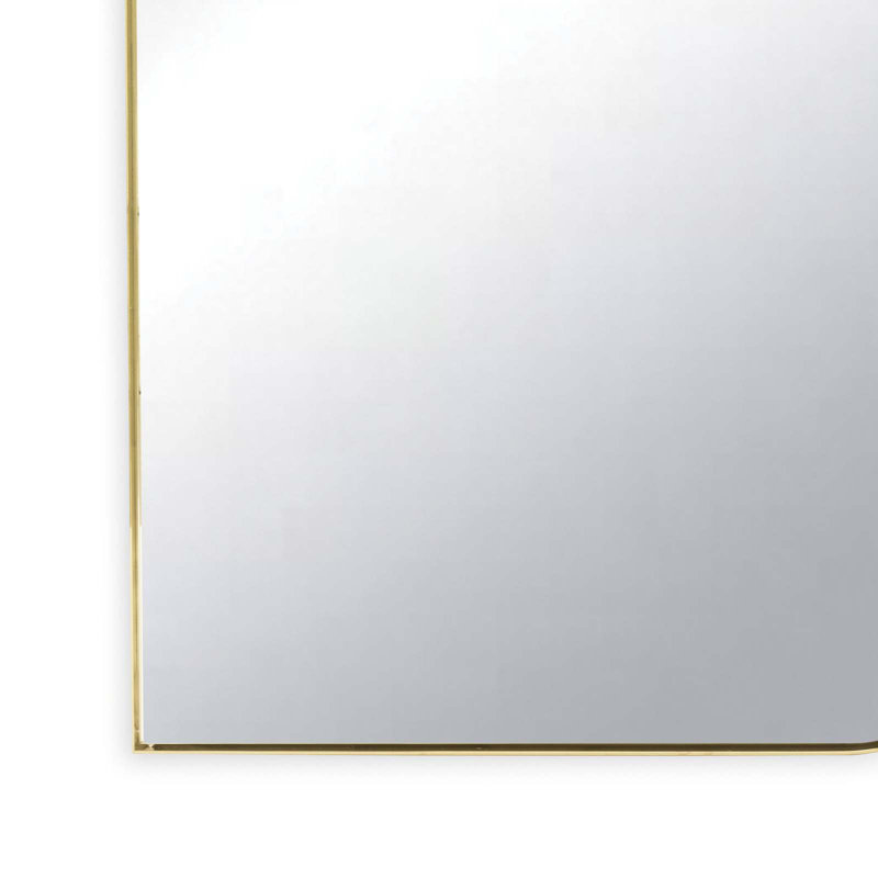 Modern Glamour Rectangle Stainless Steel Mirror