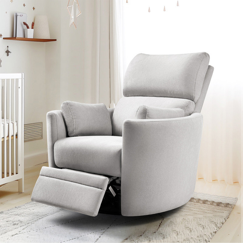 Fauteuil inclinable électrique pour chambre de bébé 4 modes de massage, 2 coussins, USB et fauteuil de charge Type-C