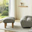 Tabouret à pédale modulaire en métal gris doux, combinaison libre pour canapé, fauteuil de détente et fauteuil