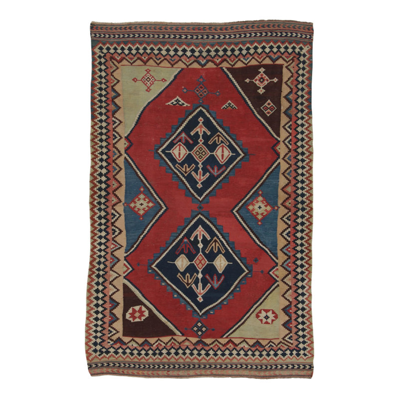 Antique One-of-a-Kind 5'4" x 7'8" Hand Knotted Area Rug