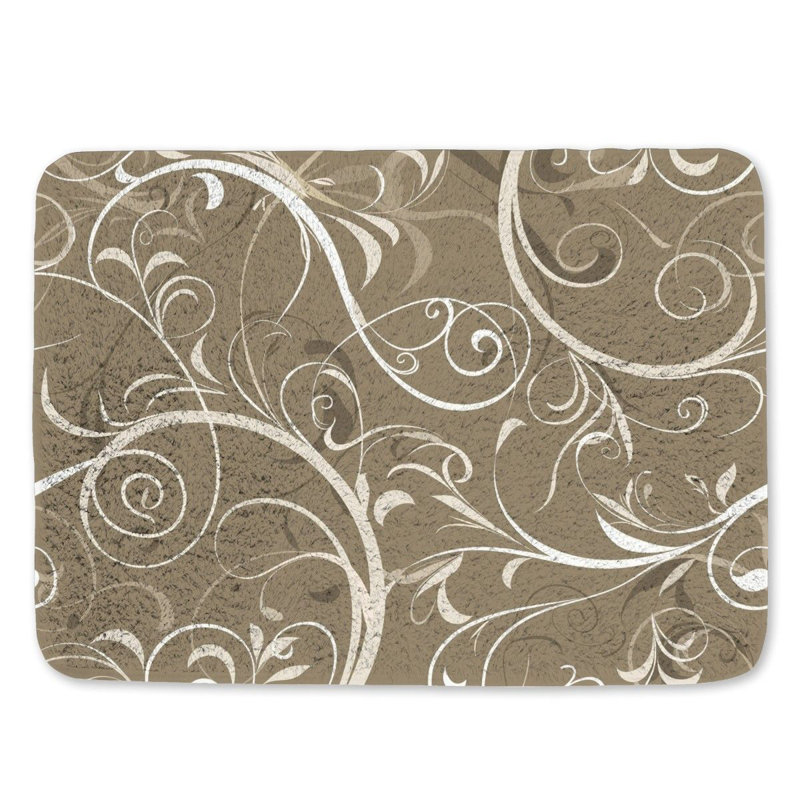 Aymi Microfiber / Microsuede Non-Slip Bath Mat, 21" W x 34" L