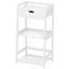 Table de chevet 1 tiroir blanche-111566077