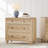 Scarlett End Table For Bedroom With 3 Drawers, Mid Century Modern Wooden Closet Storage Organizer-72074931-95739568