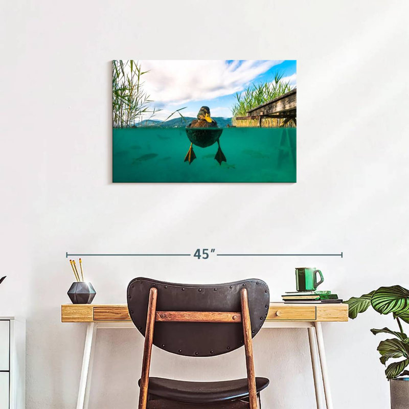 Crowle Duck Underwater View, 20" H x 30" W