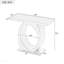 Console moderne Mirod, base en forme d'œuf pour le salon - standard-129911523-129911524-129911527