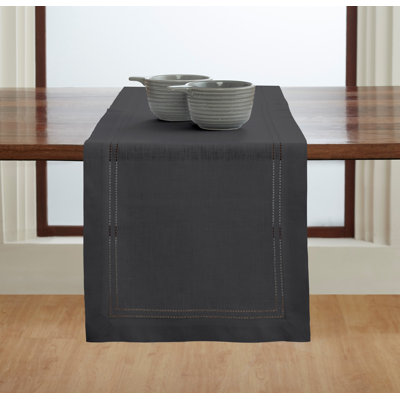 Double Hemstitch - 100% Pure Linen Table Runner