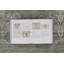 Rug & Kilim’S Block Print Rug With Gray Floral Vases And Vine Border