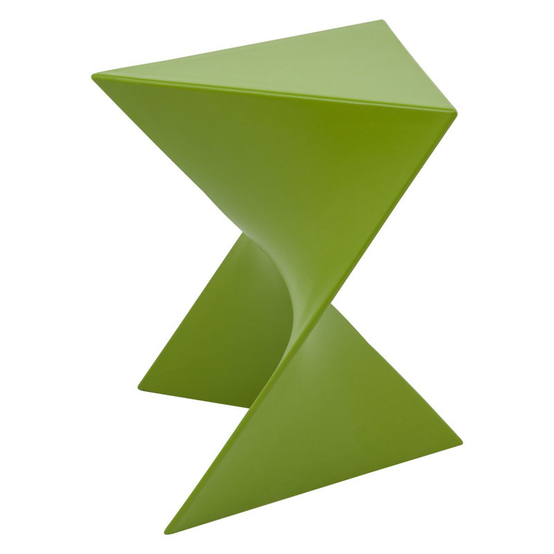 Table d'appoint sculpturale 17 po Leisuremod, Vert