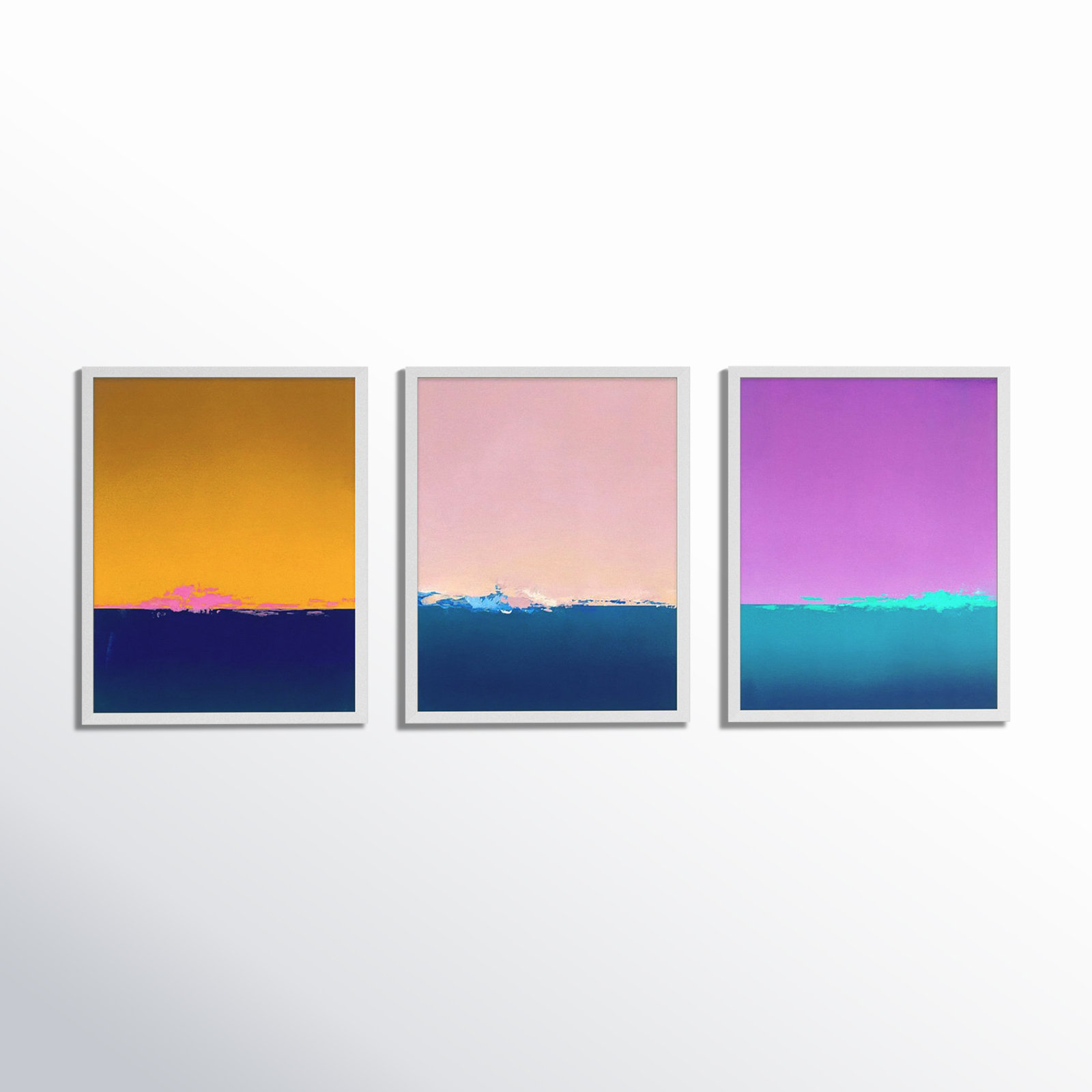 Horizon by Lee Lessem, White, 20" H x 16" W x 1.25" D